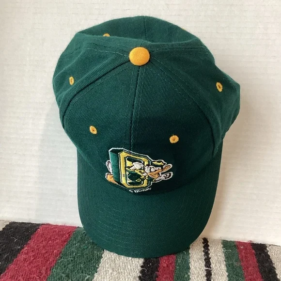 Zephyr Oregon ducks Fitted Hat Size 7 1/8 vintage retro Donald Duck - Picture 9 of 10